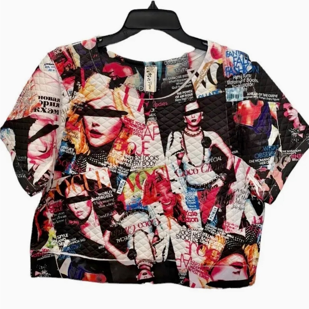Topia Shirt Crop Top Womens Size 1X